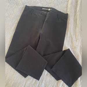 Betabrand Black with White Dots Yoga Dress Pants